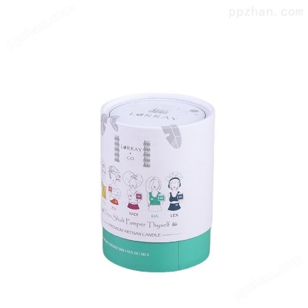 厂家销售香薰精油纸罐化妆品包装圆筒纸筒盒