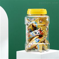 厂家批发2000ML包装罐透明PET塑料罐 防潮防尘食品罐花茶密封罐子