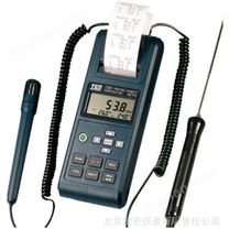 原裝 中國臺灣泰仕TES-1362列表式溫濕度計 測溫儀 帶打印功能