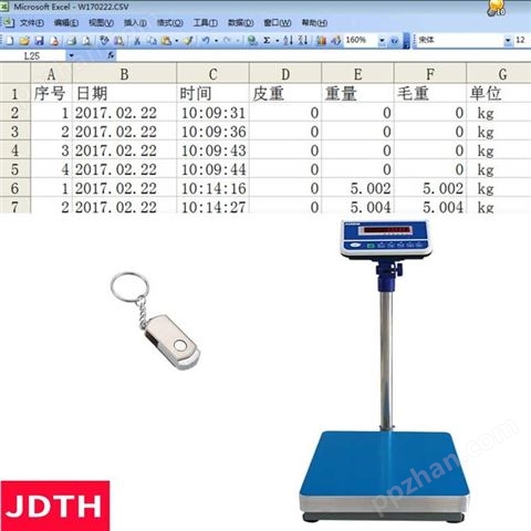 JDTH巨天AO919E电子台秤有数据存储功能,数据上传电脑含RS232或USB接口电子秤