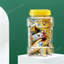 厂家批发2000ML包装罐透明PET塑料罐 防潮防尘食品罐花茶密封罐子