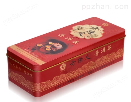 普洱铁盒,红色茶叶铁盒包装