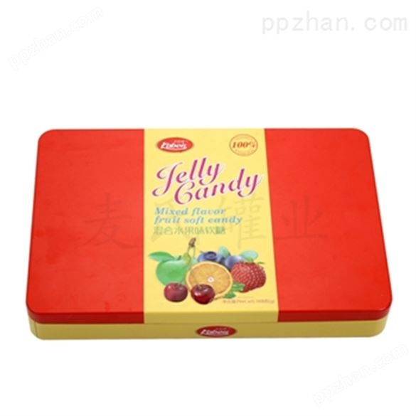 水果软糖铁盒包装订做,糖果礼品包装盒