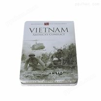 越南战争系列电影光碟包装铁盒 越战电影DVD铁盒厂家