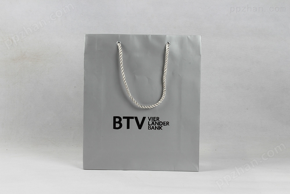 BTV高档商务型铜版纸袋定制